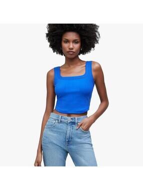 NWT Madewell The Tailored Crop Tank in Sleekhold XXL